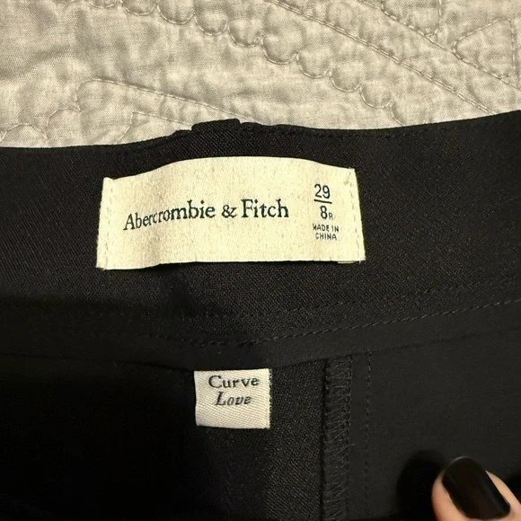 Abercrombie & Fitch Black Curve Love Trousers - Picture 1 of 3